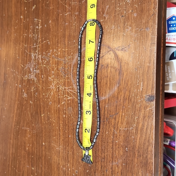 Hematite Cat Charm Necklace - Picture 5 of 6